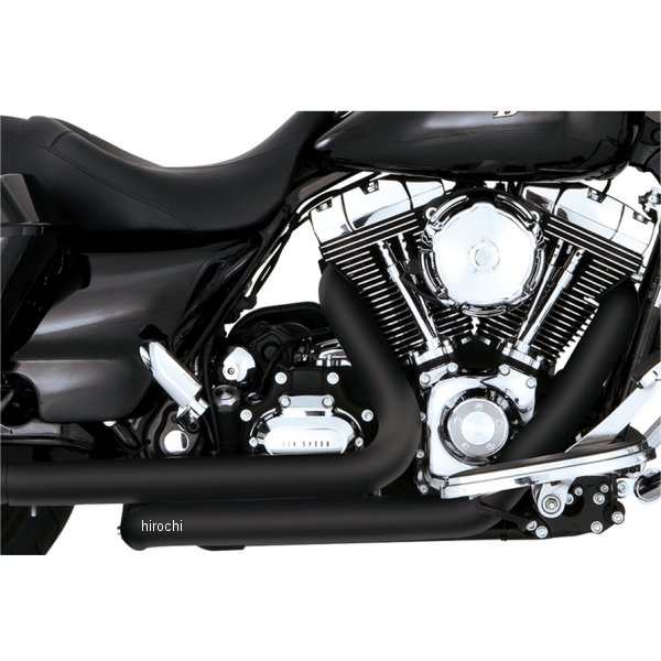 バンス＆ハインズ VANCE&HINES ヘッダーパイプ ドレッサーデュアルズ 09年-16年 トライク、ツーリング 黒 46752 WO店