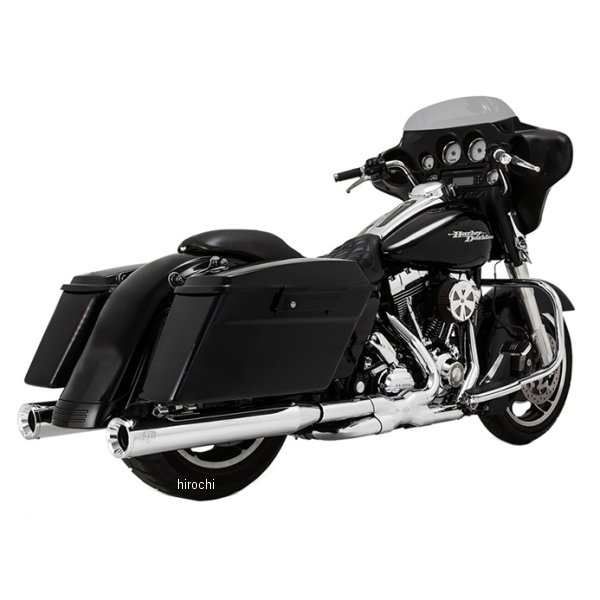 バンス＆ハインズ VANCE&HINES スリップオンマフラー エリミネーター400 17年-22年 ツーリング クローム 16714 WO店