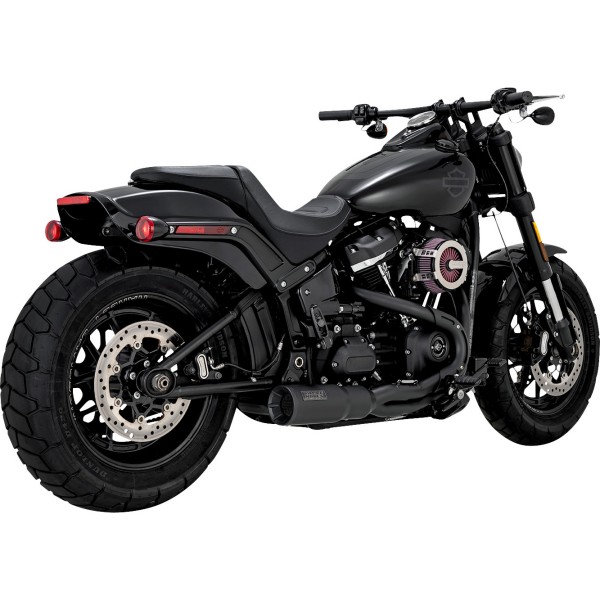 バンス&ハインズ VANCE & HINES アップスイープショートマフラー 18年-22年 ハーレー FXBB 黒 1800-2578 WO店の通販は