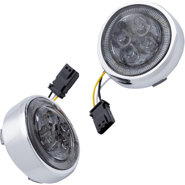 チロ CIRO LEDフロントウインカー 20年-22年 ハーレー FLHTCUTGSE クローム/スモーク 2040-2909 WO店