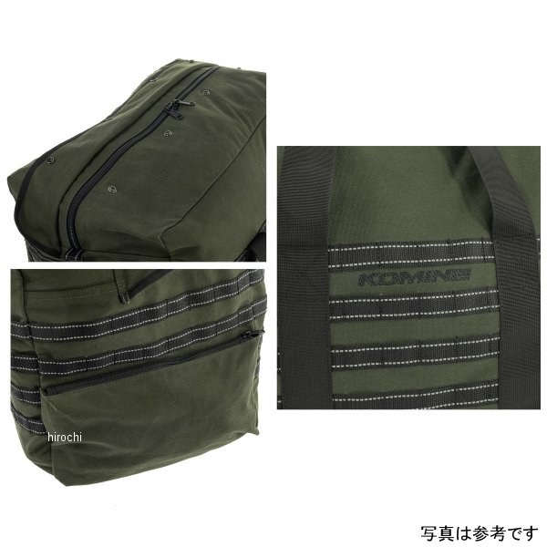 コミネ KOMINE キャンピングキャンバスシートバッグ 黒 65L 4582611200469 WO店
