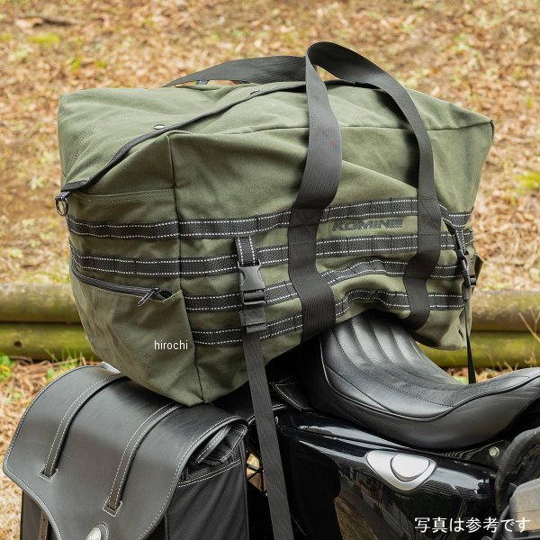 コミネ KOMINE キャンピングキャンバスシートバッグ 黒 65L 4582611200469 WO店