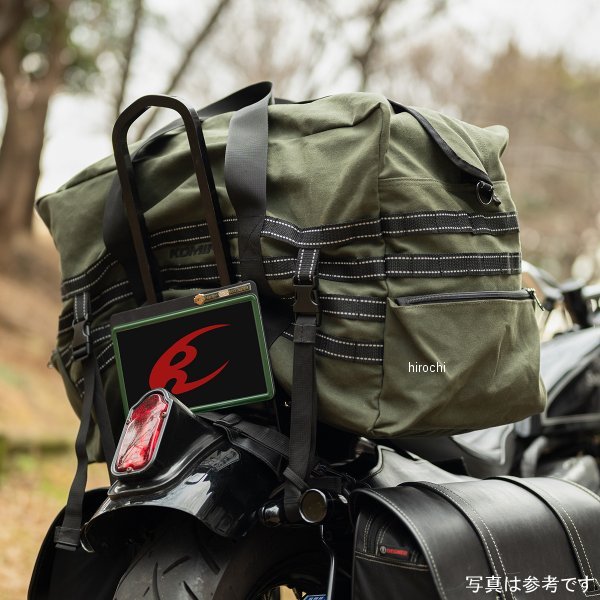 コミネ KOMINE キャンピングキャンバスシートバッグ 黒 65L 4582611200469 WO店