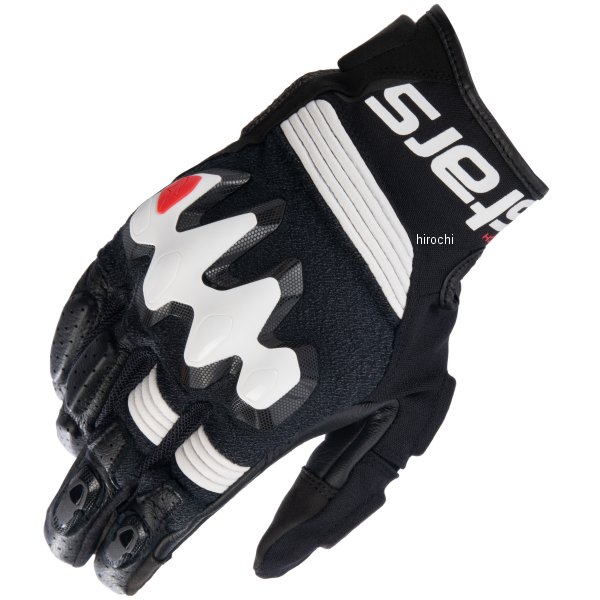 アルパインスターズ 春夏モデル HALO レザーグローブ 黒/白/ Mサイズ 8059347124124 WO店