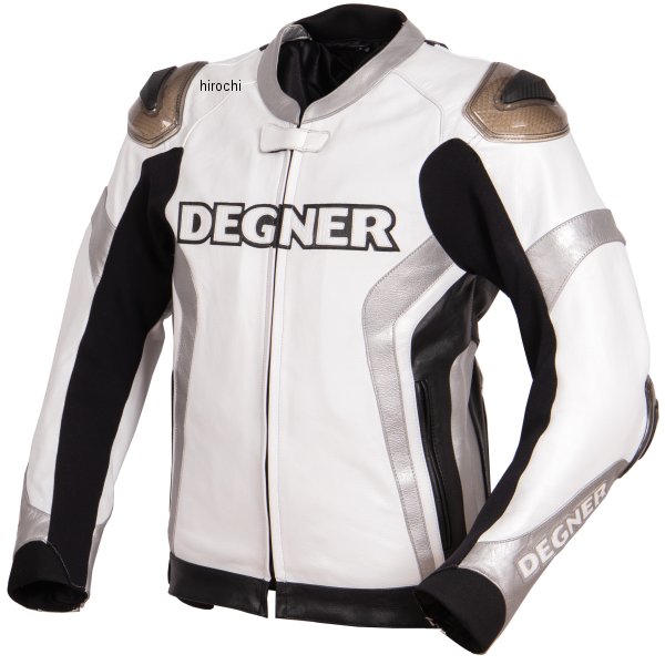 デグナー DEGNER レザーレーシングジャケット 白/シルバー Mサイズ 22WJ-6 WO店 32,175円