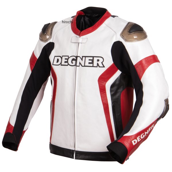 デグナー DEGNER レザーレーシングジャケット 白/赤 XLサイズ 22WJ-6 WO店の通販は