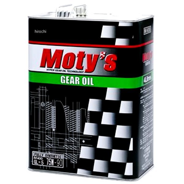 モティーズ Moty's ギヤオイル M400 化学合成油 75W90 4リットル M400-75W90-4L WO店