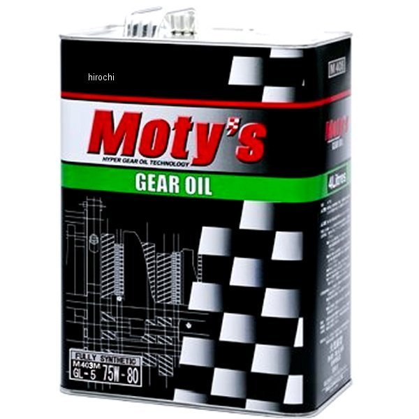 モティーズ Moty's ギヤオイル M403M 化学合成油 75W80 4リットル M403M-75W80-4L WO店