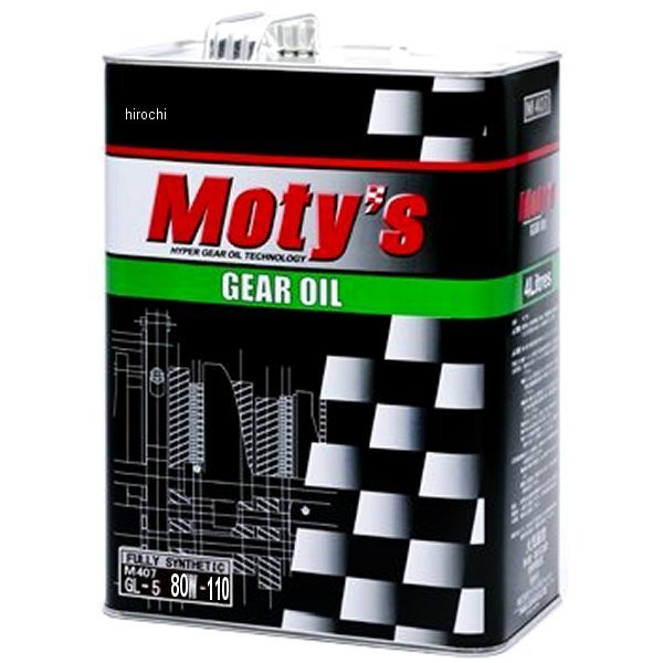 モティーズ Moty's ギヤオイル M407 化学合成油 80W110 4リットル M407-80W110-4L WO店