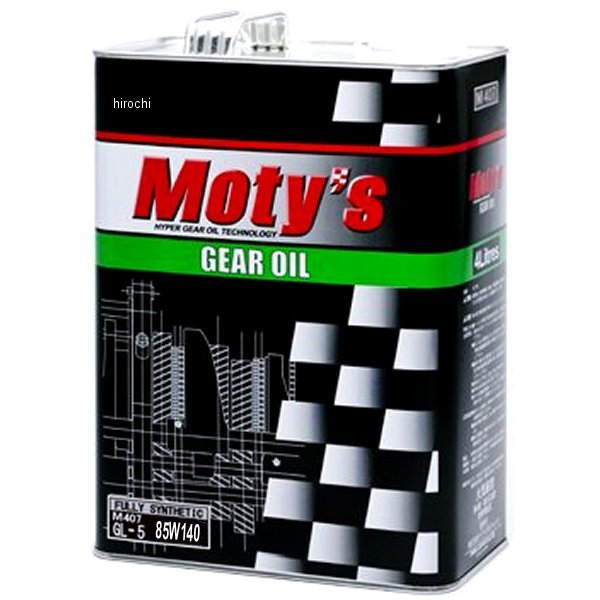 モティーズ Moty's ギヤオイル M407 化学合成油 85W140 4リットル M407-85W140-4L WO店