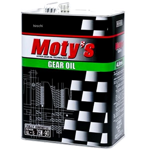モティーズ Moty's ギヤオイル M408 化学合成油 75W90 4リットル M408-75W90-4L WO店