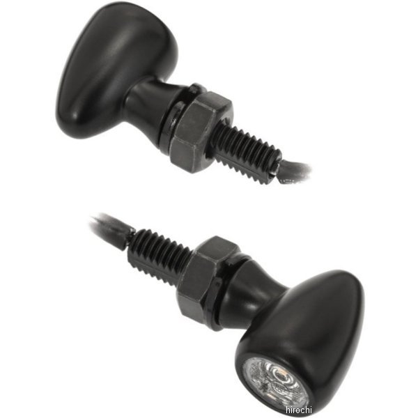 モートーンカスタムズ LEDウインカー PICO M8 汎用 黒 2個入り 4550255853426 WO店