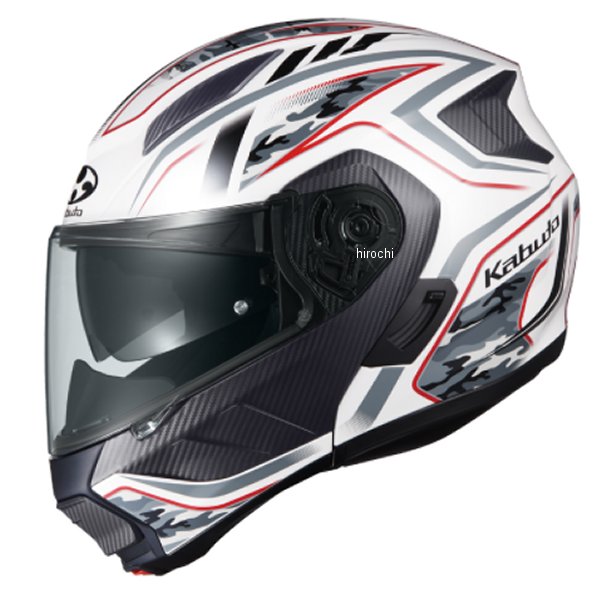 オージーケーカブト OGK KABUTO システムヘルメット RYUKI ENERGY ホワイトレッド XLサイズ(61cm-62cm) 4966094602543 WO店