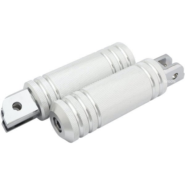 ネオファクトリー アルミ5リブフットペグ ラージ M8 フロント シルバー WO店