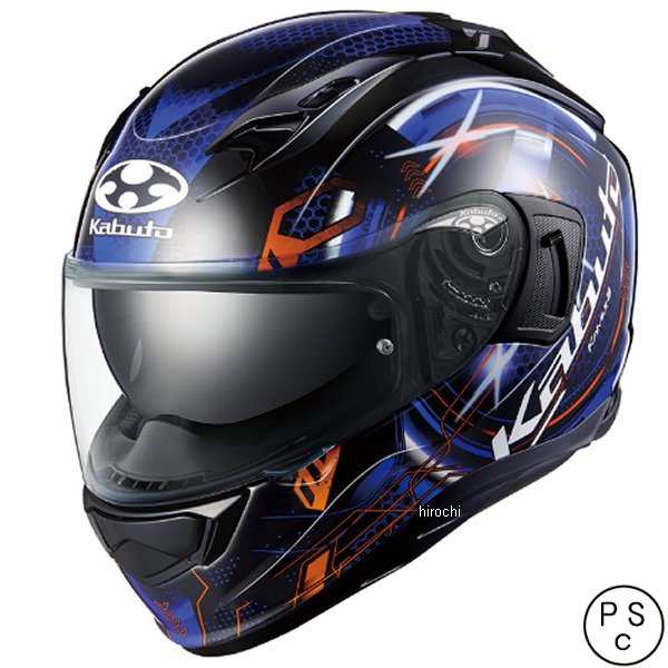 オージーケーカブト OGK KABUTO フルフェイスヘルメット KAMUI 3 エステラ ブラックブルー XL サイズ 4966094609757 WO店