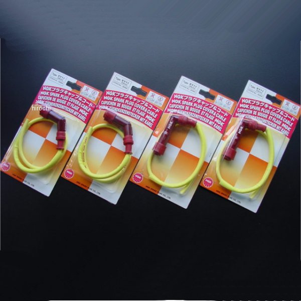 ビーアールシー BRC NGKプラグコードセット 純正同一形状特注品 CB400F、CB350F 赤/黄 1260-BRC WO店の通販は