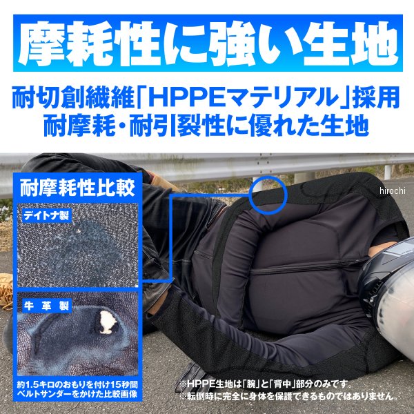 デイトナ DP-001 耐切創スリムフィットインナープロテクター 黒 M大きさ 37439 WO店