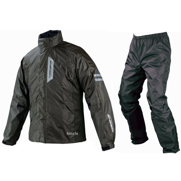 RK-539 コミネ KOMINE ブレスターレインウェア フィアート オリーブ L