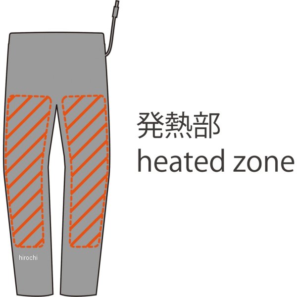 コミネ KOMINE 秋冬モデル エレクトリックインナーパンツ12V 黒 4XLサイズ 4573325781641 WO店