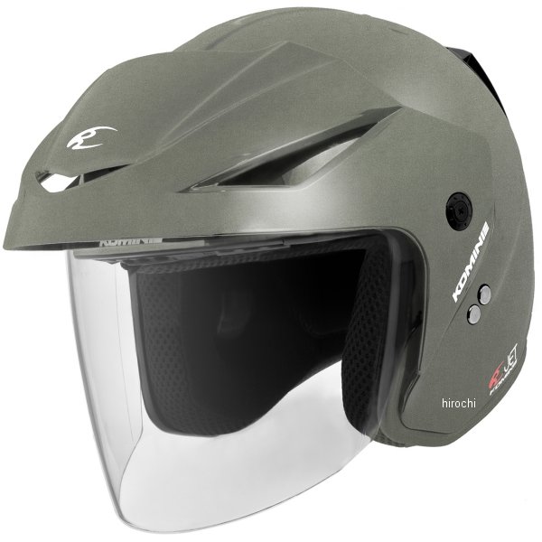 HK-1651 コミネ KOMINE ジェットヘルメット エーラ2 ガンメタル Mサイズ 4582611191637 WO店