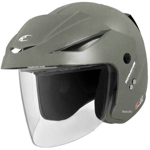 HK-1651 コミネ KOMINE ジェットヘルメット エーラ2 ガンメタル XLサイズ 4582611191651 WO店