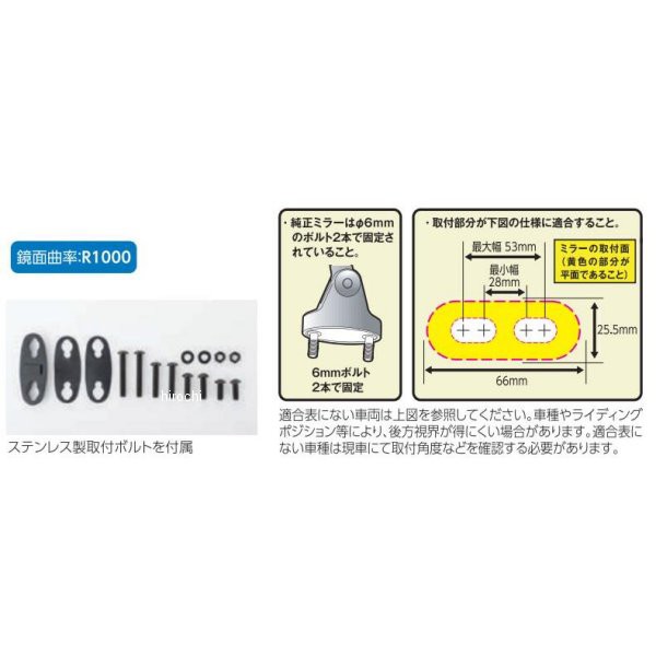 NC-002 タナックス ナポレオン カウリングミラー12 4510819202459 WO店