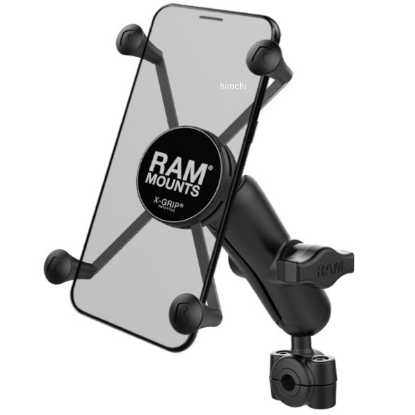 ラムマウント XグリップM＆バーマウントベースSセット 標準アーム φ9.5-15.8mm対応 1インチボール RAM-B-408-37-62-UN10U WO店