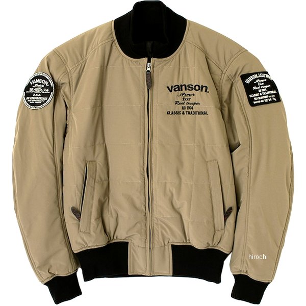 バンソン VANSON 2023年秋冬モデル ナイロンジャケット ベージュ Mサイズ SVS2305W WO店の通販は 21,119円
