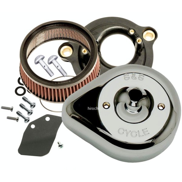 170-0781 S&Sサイクル S&S Cycle ステルスエアクリーナーキット ティアドロップ ラバクローム 031101 WO店の通販は 70,500円
