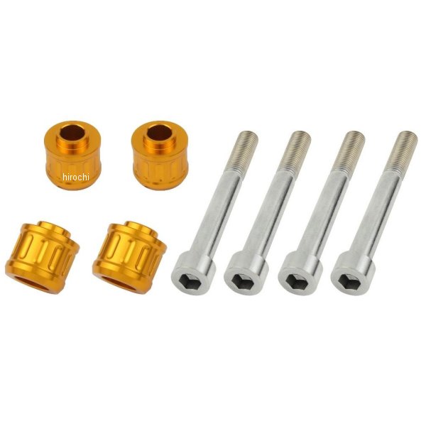 ポッシュ POSH キャリパーアダプターT20 ブレンボキャリパー＆320ｍｍディスクローター用 ゴールド 132157-04 WO店の通販は