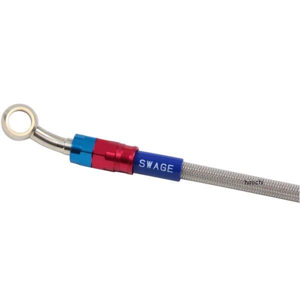 スウェッジライン SWAGE-LINE PRO Fホースキット バイピース 赤＆青/クリア 22年-23年 YZF-R7 SAP382FB WO店
