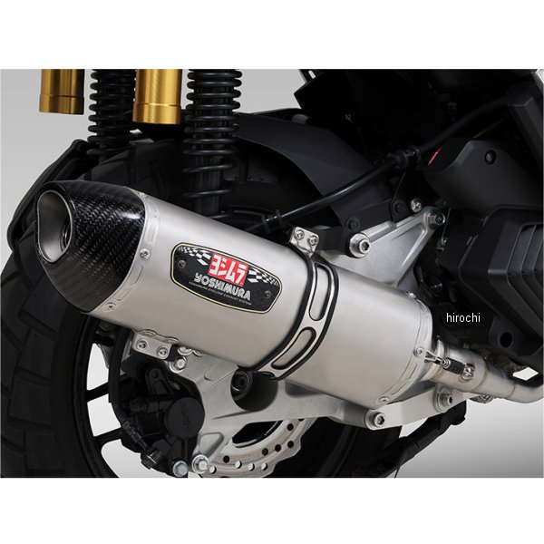 ヨシムラ フルエキゾースト 機械曲 R-77S サイクロン EXPORT SPEC カーボンエンド 23年 ADV160 サテンフィニッシュ 110A-46H-5130 WO店_1