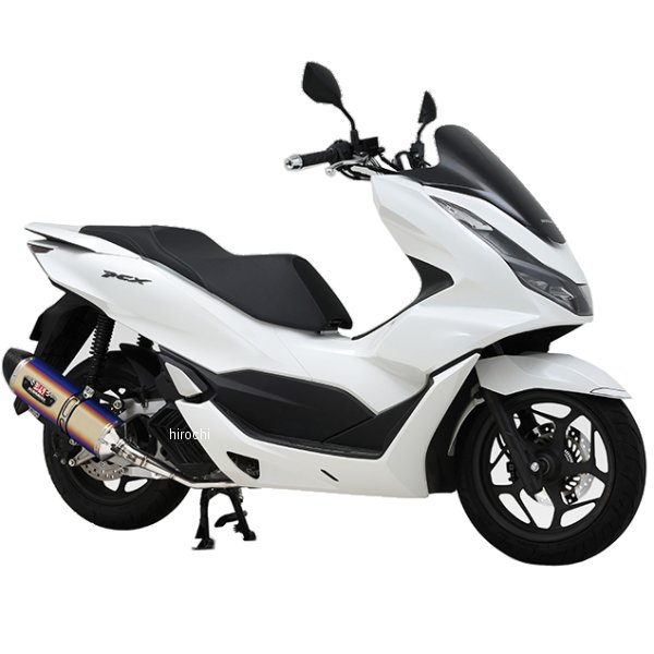 ヨシムラ フルエキゾースト 機械曲R-77Sサイクロン EXPORT SPEC 23年 PCX チタンブルー/カーボンエンド 110A-49F-5180B WO店
