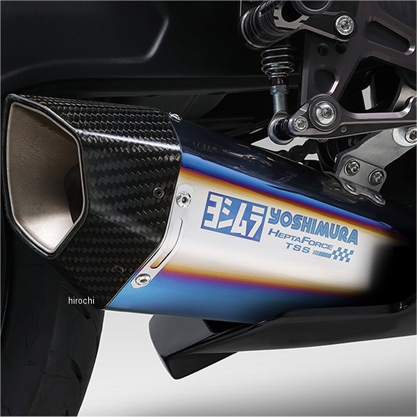 ヨシムラ フルエキゾースト HEPTA FORCE TSS レーシングチタンサイクロン 23年 ZX-4R、ZX-25R チタンブルー 150-247-A26G0 WO店