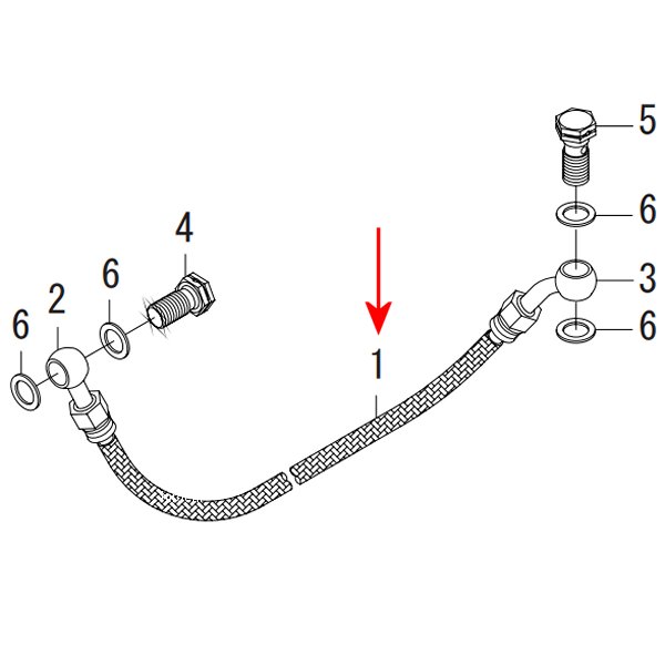 SP武川 ブレーキホース 600mm 00-06-0017 WO店の通販は 5,280円