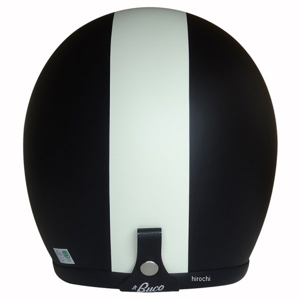 ブコ BUCO ジェットヘルメット ベビーブコ ストライプ マットブラック/マットアイボリーライン SMサイズ 0107BBCS02M013 WO店_3