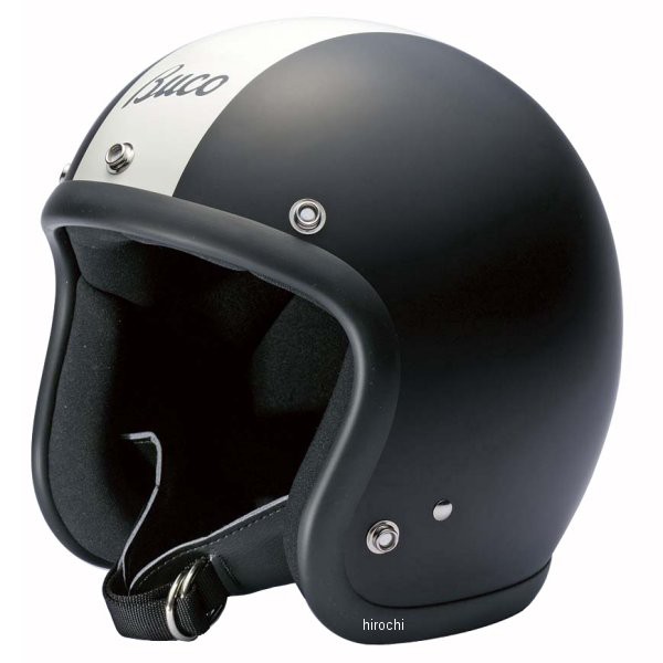 ブコ BUCO ジェットヘルメット エクストラブコ ストライプ マットブラック/マットアイボリーライン XLサイズ 0107EBCS02M016 WO店の通販は