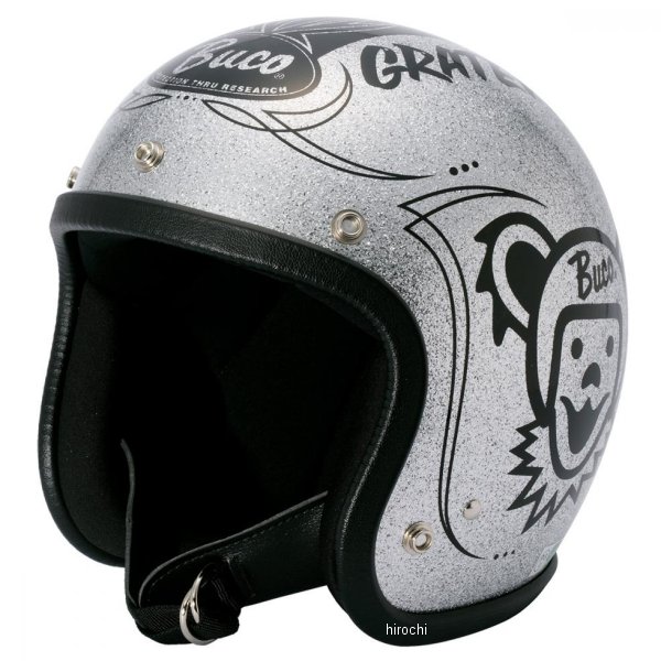 ブコ BUCO ジェットヘルメット ベビーブコ グレートフルデッド'23 シルバーフレーク MLサイズ 0107BBCGFD3084 WO店