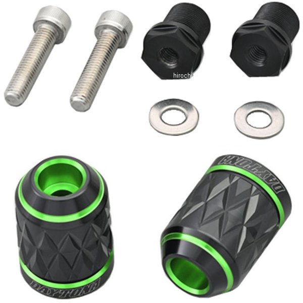 デイトナ ハンドルバーエンドプラグ KIRIKO M17 カワサキ グリーン 42611 WO店の通販は 6,460円