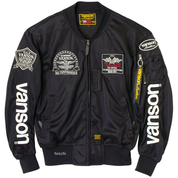 バンソン VANSON 春夏モデル メッシュMA-1ジャケット 黒/アイボリー 2XLサイズ 4580709900581 WO店の通販は 27,390円
