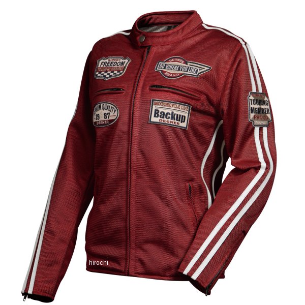 デグナー DEGNER 2024年春夏モデル テキスタイルメッシュジャケット レディース 赤 Lサイズ FR24SJ-6 WO店の通販は