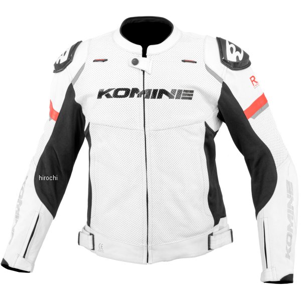 コミネ KOMINE 2024年春夏モデル Rスペック スポーツレザージャケット 白 Sサイズ 4582611228517 WO店の通販は 48,675円