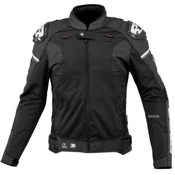 コミネ KOMINE 2024年春夏モデル レザーメッシュ Rスペックジャケット 黒 3XLサイズ 4582611228715 WO店