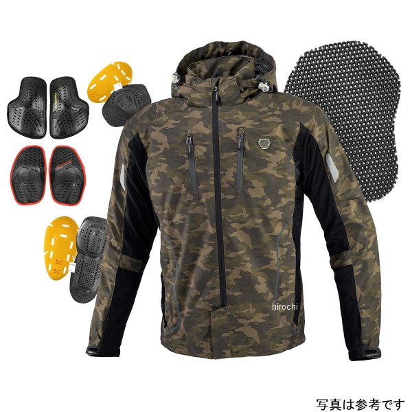 コミネ プロテクトハーフメッシュパーカ Crush/Black XL コミネ(KOMINE