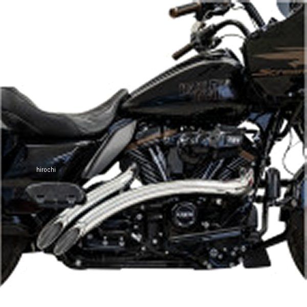 バッサニ Bassani フルエキゾースト スイーパーラジアル ヒートシールド付き 21年-23年 FLHRXS クローム 1800-2659 WO店