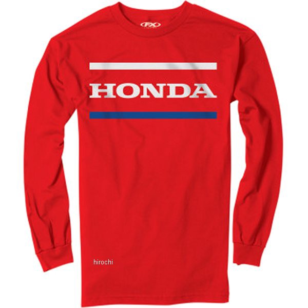 ファクトリーFX FACTORY EFFEX ロングスリーブTシャツ HONDA STRIPES 赤 Lサイズ 3030-18681 WO店