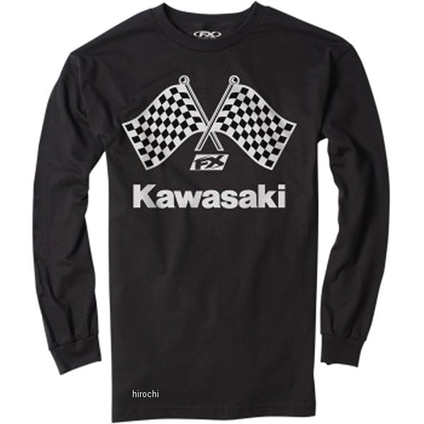 ファクトリーFX FACTORY EFFEX ロングスリーブTシャツ KAWASAKI FINISH LINE 黒 XLサイズ 3030-18690 WO店