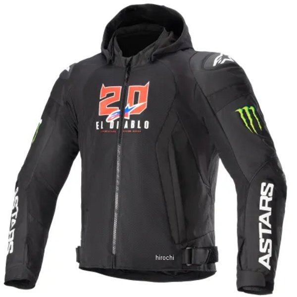 アルパインスターズ 春夏モデル FQ20 ZACA エアーモンスタージャケット 黒/白 Mサイズ 8059347204543 WO店