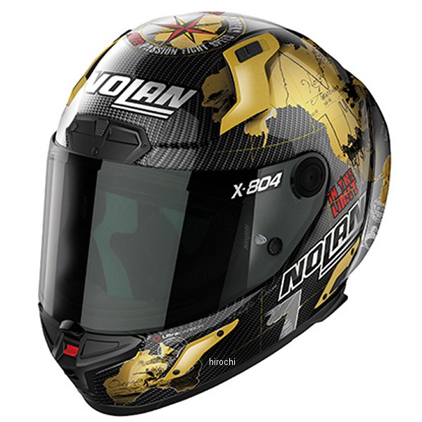 ノーラン NOLAN フルフェイスヘルメット X-804RS ULTRA CARBON PURO CHECA GDLD/25 Sサイズ 44255 WO店