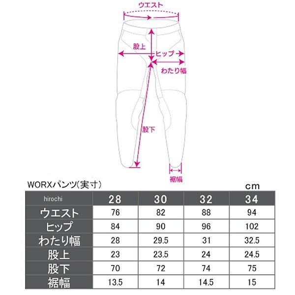 ディーエフジー DFG ワークス パンツ 赤/黒 32インチ D3097 WO店